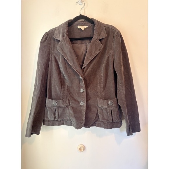 St. John's Bay Jackets & Blazers - Vintage St Johns Bay Corduroy Blazer Jacket Womens XL Brown Y2K Fitted